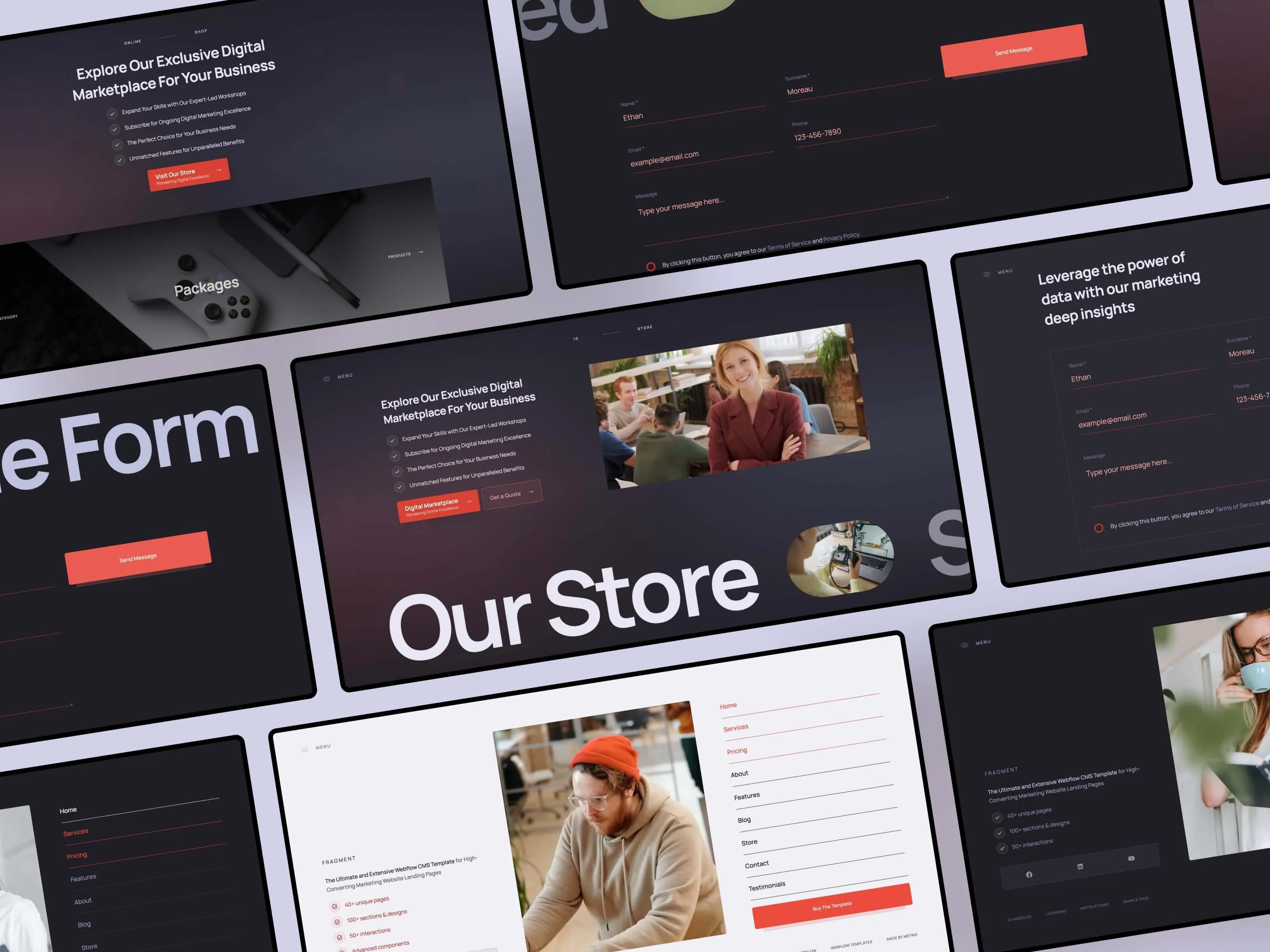Fragment: The Webflow CMS Template for Marketing Landing Pages
